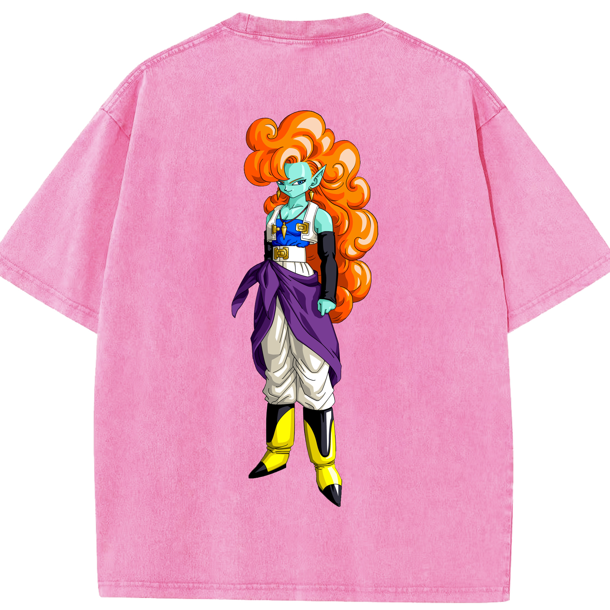 （画像用） ドラゴンボール DRAGON BALL 綿100% ヴィンテージ風 半袖Tシャツ（背面プリント）
